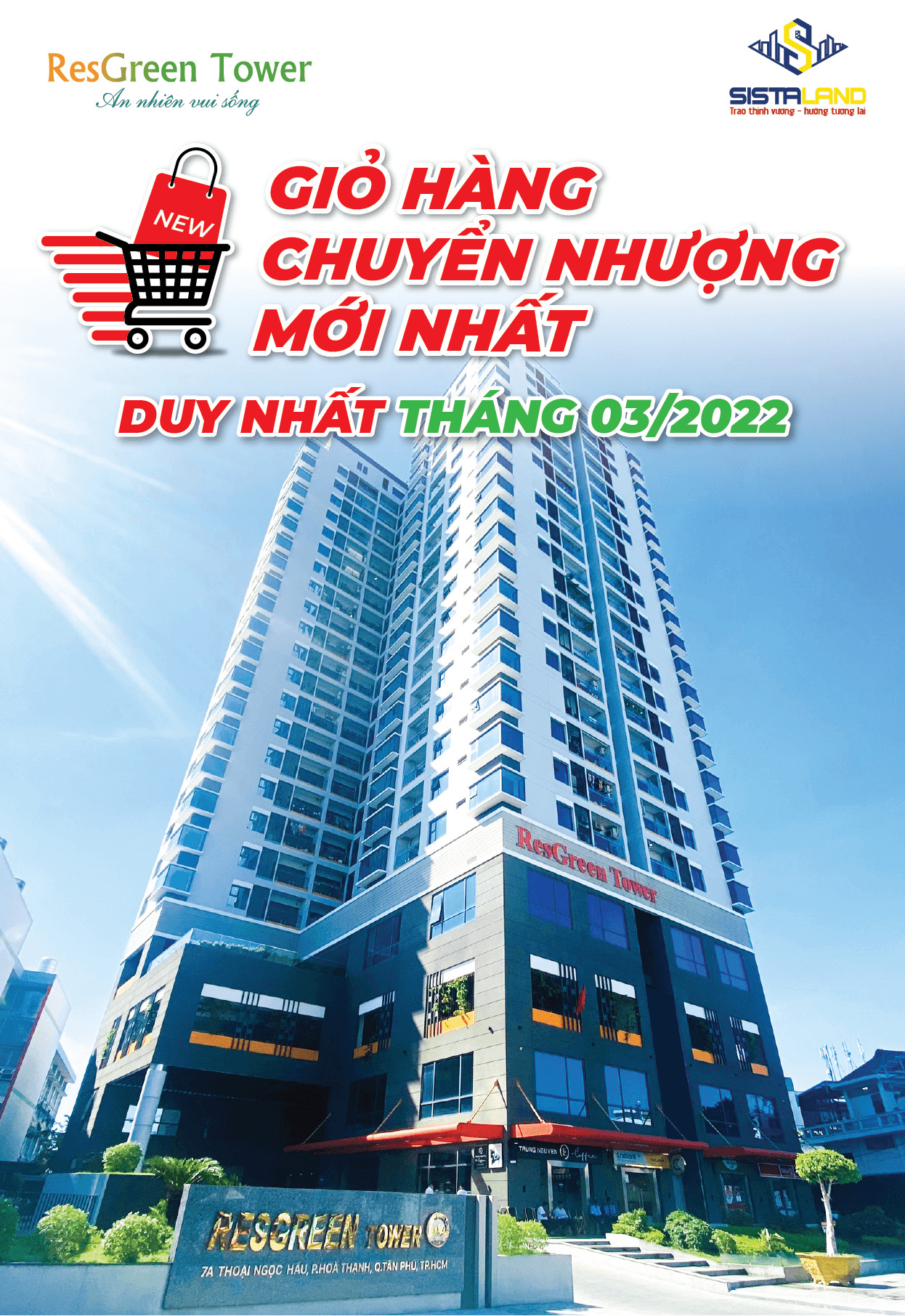 Căn hộ cao cấp chuẩn GOLD trung tâm quận Tân Phú RES GREEN TOWER